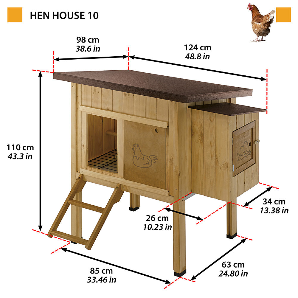 Gabbia casetta per galline Ferplast HEN HOUSE 30 pollaio in legno Ferplast  €381.97