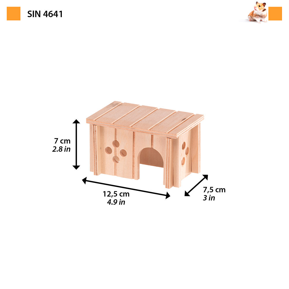 Casetta per criceti e topolini In legno certificato FSC™ Ferplast